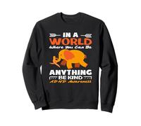 in A World Where You Can Be Anything Be Kind TDAH Elephant Sweatshirt