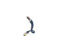in-akustik Premium High Speed HDMI Cable With Ethernet - Câble HDMI avec Ethernet - HDMI mâle pour HDMI mâle - 2 m - triple blindage - bleu, argent -