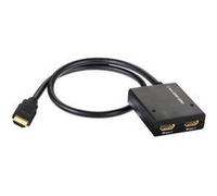 in-akustik STAR HDMI SPLITTER 1 -> 2 HIGH SPEED - Répartiteur vidéo/audio - 2 x HDMI - de bureau