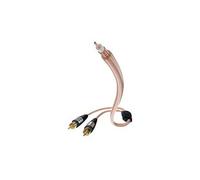 in-akustik Star Y - Câble de subwoofer - RCA mâle pour RCA mâle - 7.5 m - blindé - transparent G
