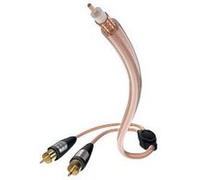 in-akustik Star Y - Câble de subwoofer - RCA mâle pour RCA mâle - 7.5 m - blindé - transparent