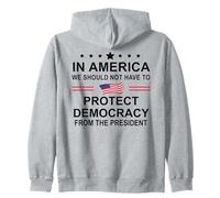 in America We Should Not Have to Protect Democracy President Sweat à Capuche