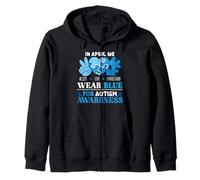 In April We Wear Blue Autism Awareness Men Women Kids Autism Sweat à Capuche
