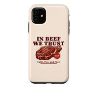 in Beef We Trust Barbecue Humoristique pour Papa Coque pour iPhone 11