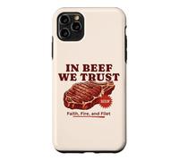 in Beef We Trust Barbecue Humoristique pour Papa Coque pour iPhone 11 Pro Max