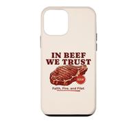 in Beef We Trust Barbecue Humoristique pour Papa Coque pour iPhone 12 Mini