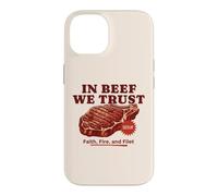 in Beef We Trust Barbecue Humoristique pour Papa Coque pour iPhone 14