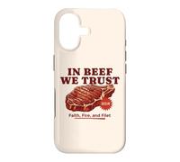 in Beef We Trust Barbecue Humoristique pour Papa Coque pour iPhone 17