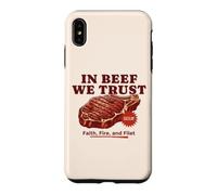 in Beef We Trust Barbecue Humoristique pour Papa Coque pour iPhone XS Max