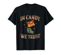 in Candy We Trust Patriotic Candy Corn Design Effrayant T-Shirt