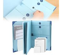 In Case I Go Missing Binder, organiseur de documents 2024 avec poches, organiseur de documents importants pour papier, bureau et école, travail (couleur : bleu)