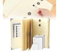In Case I Go Missing Binder, organiseur de documents 2024 avec poches, organiseur de documents importants pour papier, bureau et école, travail (kaki)