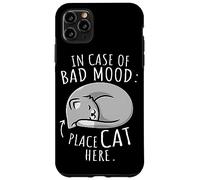 in Case of Bad Mood Place Cat Here Chats Coque pour iPhone 11 Pro Max