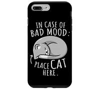 in Case of Bad Mood Place Cat Here Chats Coque pour iPhone 7 Plus/8 Plus