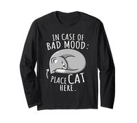 in Case of Bad Mood Place Cat Here Chats Manche Longue