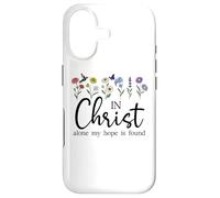 in Christ Alone Hope is Found John 14:6 Christian Women God Coque pour iPhone 17