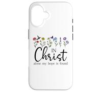 in Christ Alone My Hope is Found John 14:6 Christian Jesus Coque pour iPhone 16