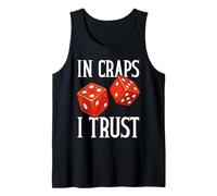 in Craps I Trust Jeu de Hasard Dés de Casino Débardeur