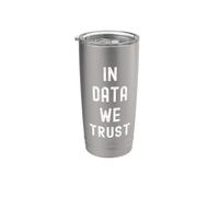 In Data We Trust - Data Science Analyst Analytics Statistiques Gobelet isotherme en acier inoxydable double paroi