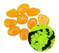 In Decor Glow Lot de 300 galets lumineux pour décoration de jardin, tortue et terrarium (orange, taille unique)