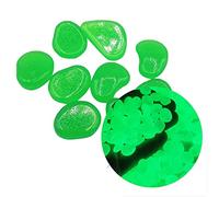 In Decor Glow Lot de 300 galets lumineux pour décoration de jardin, tortue et terrarium (vert, taille unique)