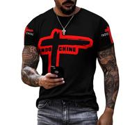 in-do-Chine T-Shirt pour Homme T-Shirt à Manches Courtes Noir T Shirt Tshirt Col Rond Chemise Casual Top Tee for Men