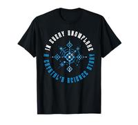 in Every Snowflake Crystal's Science Story Christmas Science T-Shirt