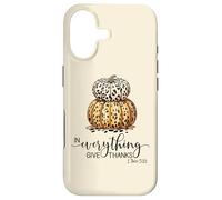 in Everything Give Thank Bible Verse Léopard Citrouille Automne Coque pour iPhone 17