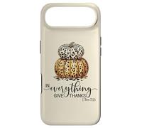 in Everything Give Thank Bible Verse Léopard Citrouille Automne Coque pour iPhone Air