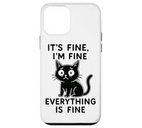 in Fine, Everything is Fine Fun Cat Coque pour iPhone 12 Mini