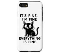 in Fine, Everything is Fine Fun Cat Coque pour iPhone SE (2020) / 7/8