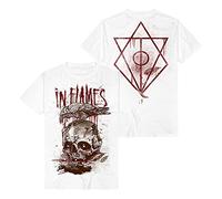 IN FLAMES All for Me Homme T-Shirt Manches Courtes Blanc M 100% Coton Regular/Coupe Standard