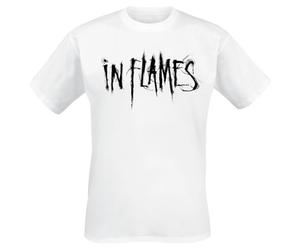 In Flames Buried Time Homme T-Shirt Manches Courtes Blanc M 100% Coton Regular/Coupe Standard