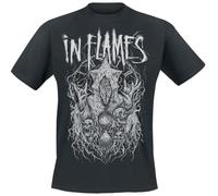 IN FLAMES Buried Time Homme T-Shirt Manches Courtes Noir M 100% Coton Regular/Coupe Standard