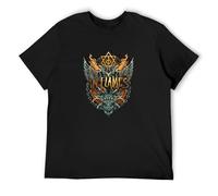 in Flames Chained Demon Mens Cotton Tshirt Size XL