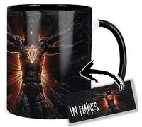 In Flames Clayman Tasse Ceramique Intérieure et Poignée Noire Mug