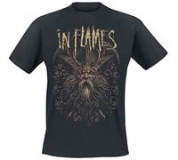 IN FLAMES Eternal Life Homme T-Shirt Manches Courtes Noir M 100% Coton Regular/Coupe Standard
