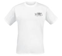 IN FLAMES Foregone Distressed Logo Homme T-Shirt Manches Courtes Blanc 3XL