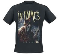 IN FLAMES Foregone Homme T-Shirt Manches Courtes Noir XL 100% Coton Regular/Coupe Standard