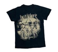 in Flames Graphic Spellout Alternative Melodic Death Metal Band T-Shirt Small