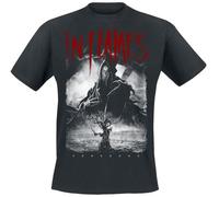 IN FLAMES in The Dark Homme T-Shirt Manches Courtes Noir L 100% Coton Regular/Coupe Standard