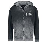 In Flames Jester Head Homme Sweat-shirt zippé à capuche gris L 100% Coton Regular/Coupe standard