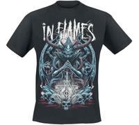 IN FLAMES Kali Homme T-Shirt Manches Courtes Noir M 100% Coton Regular/Coupe Standard