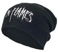 In Flames Logo Unisexe Bonnet Noir 100% Acrylique