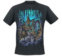 In Flames Out of Hell Homme T-Shirt Manches Courtes Noir 100% Coton Regular/Coupe Standard