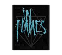 IN FLAMES Scratched Logo Unisexe Patch standard, 100% Polyester,