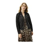 IN Front - Blazer Noir avec Poches à Fermeture Éclair - Femme - Vestes - Noir - Taille: 38 FR
