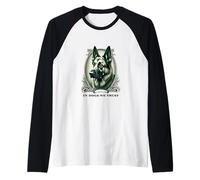 In German Shepherd We Trust Funny Vintage Berger Dog Manche Raglan