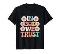 in God We Trust Faith, Christianisme, Floral T-Shirt