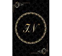 In: Golden Monogrammed Letters, Executive Personalized Journal With Two Letters Initials, Designer Professional Cover, Perfect Unique Gift